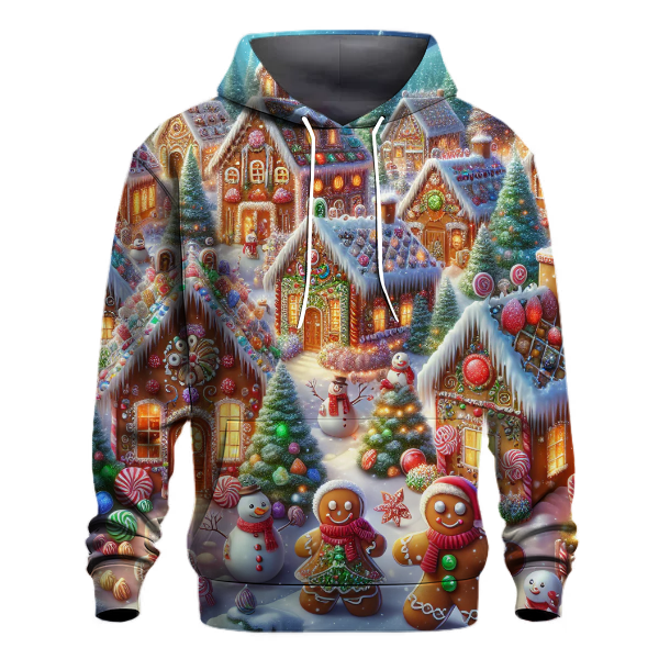 Joyful Gingerbread Village Hoodie