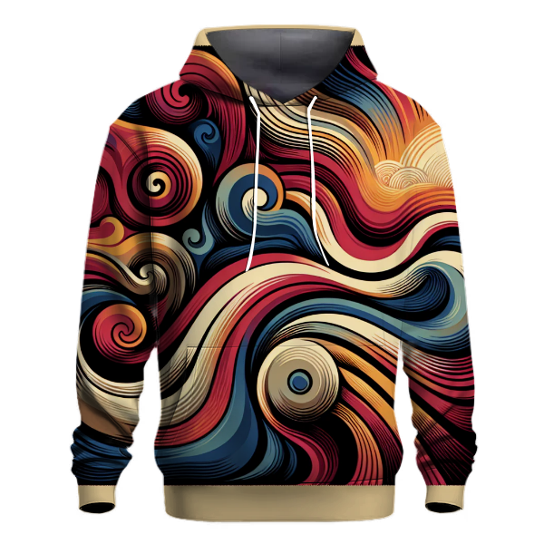 Melodic Music Waves Hoodie