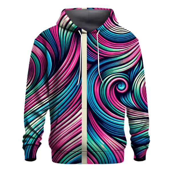 Retro Wave Explosion Hoodie