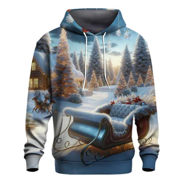Sleigh Bells Ringing with a Winter Landscape Hoodie