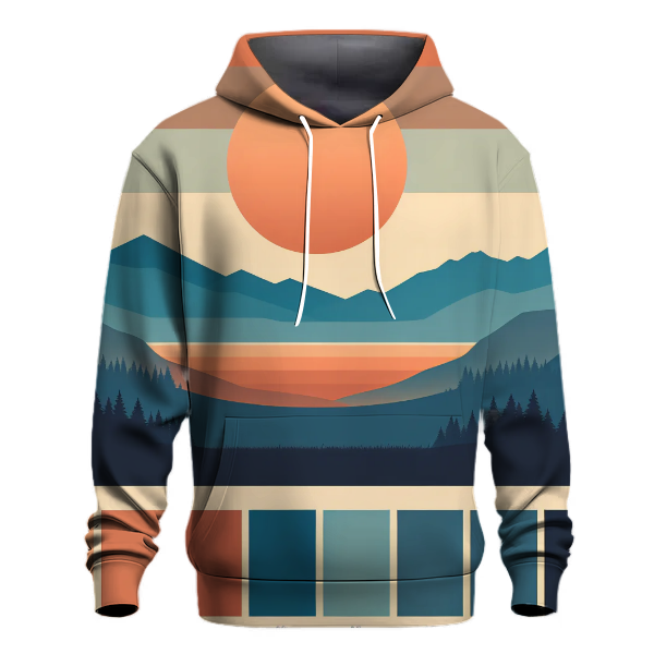 Mountain Sunset Reflection Hoodie