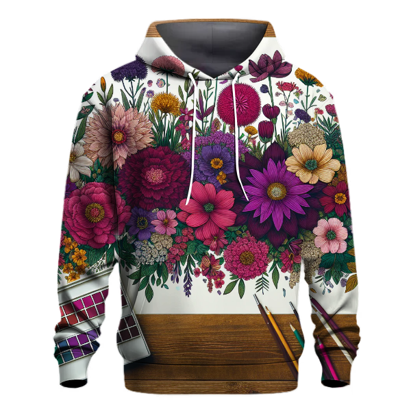 Bohemian Flower Garden Hoodie