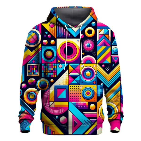 Futuristic Retro Patterns Hoodie