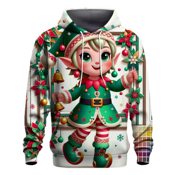 Elf Hat Fun Hoodie