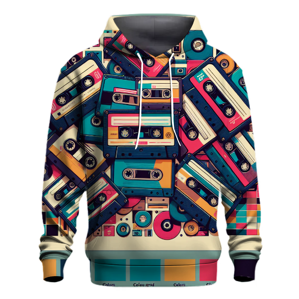 Cassette Tape Collage Hoodie