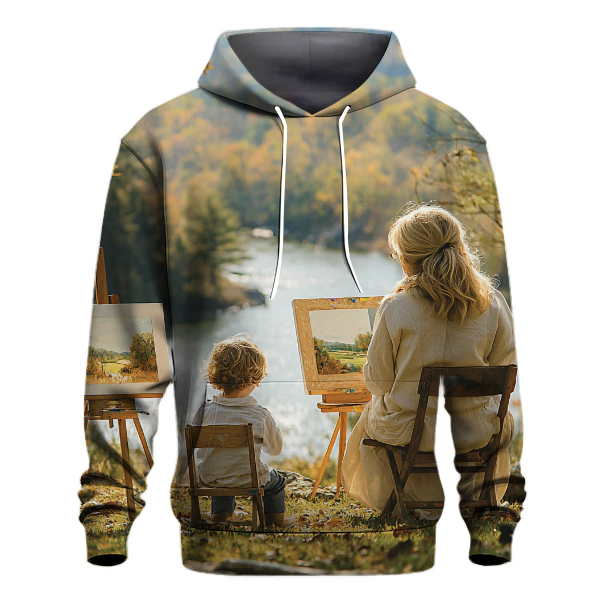 Natures Palette Painting a Landscape Together Hoodie