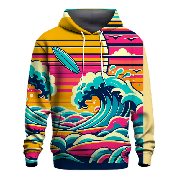 Retro 80s Wave Runner Hoodie