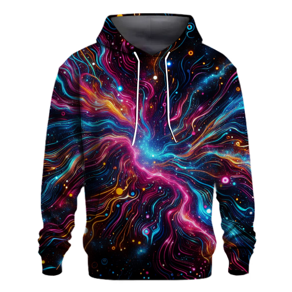 Cosmic Neon Night Hoodie