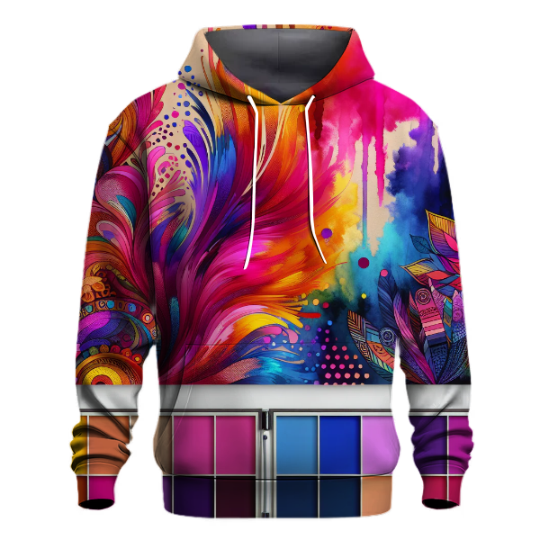 Electric Sky Tie-Dye Design Hoodie