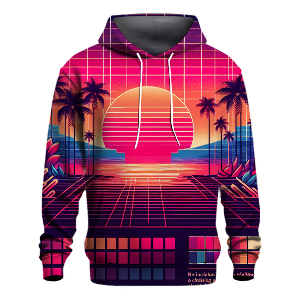 Funky Synthwave Sunrise Hoodie