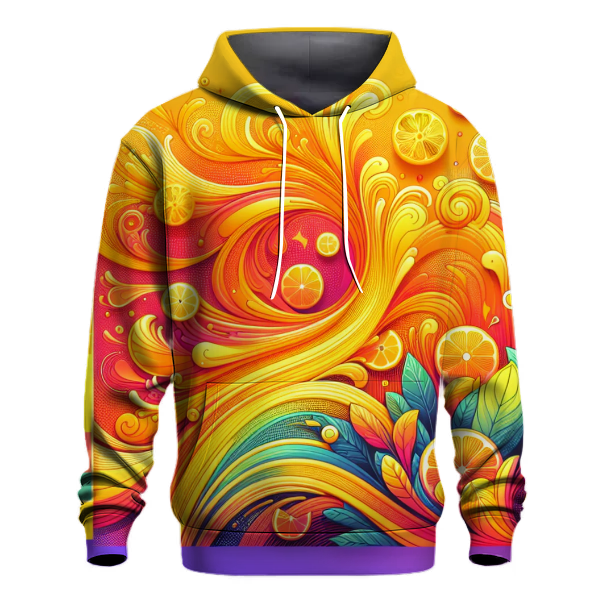 Vivid Citrus Burst Hoodie