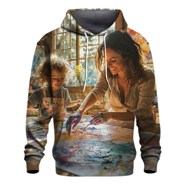 The Canvas of Love A Mothers Artistic Heart Hoodie