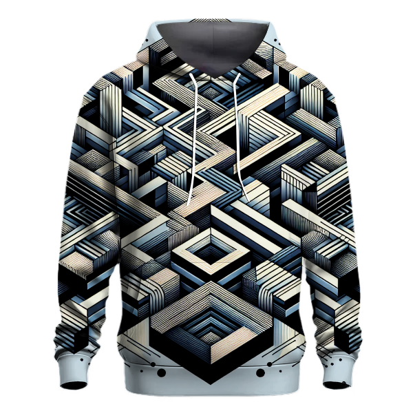 Geometric Prism Illusion Hoodie