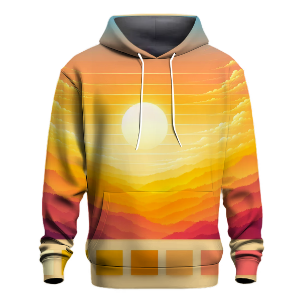 Golden Sunrise Cascade Hoodie
