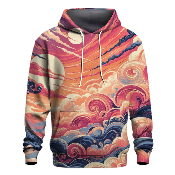 Summer Sunset Tie-dye Design Hoodie