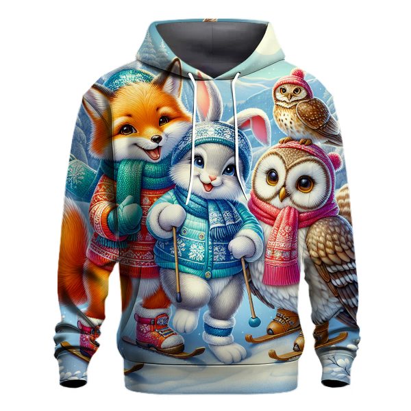 Cozy Winter Friends Gathering Hoodie
