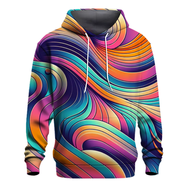 Retro Gradient Flux Hoodie