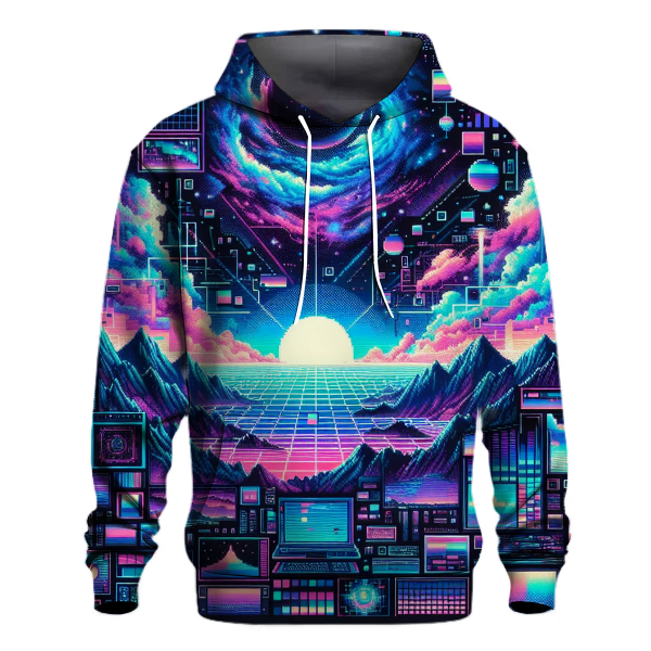 Glitch Art Galaxy Hoodie
