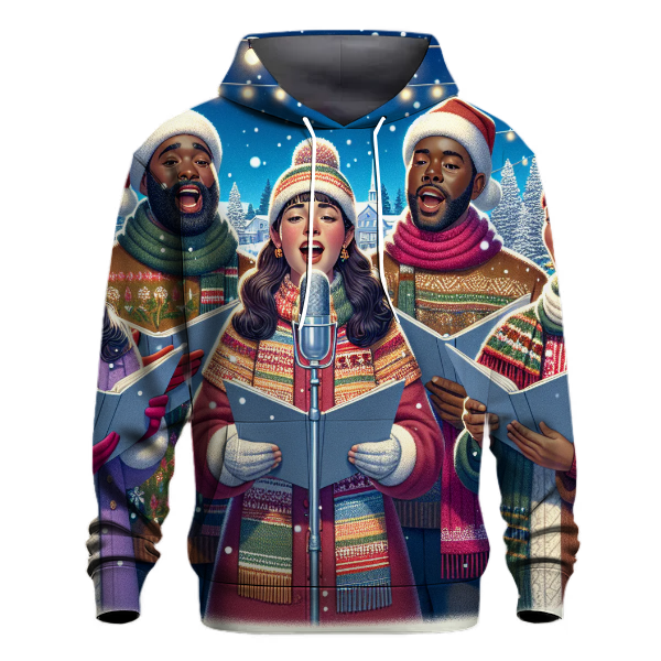 Joyful Christmas Caroling Crew Hoodie