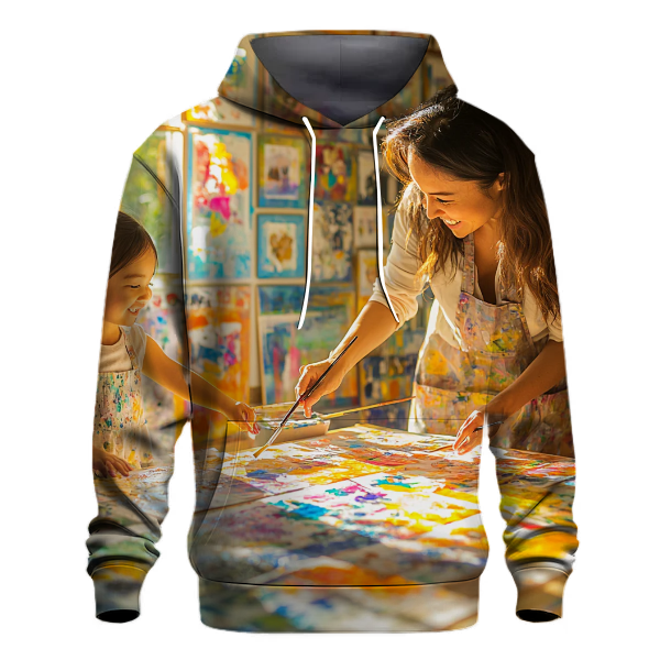 The Heart's Canvas A Mothers Palette of Love Hoodie