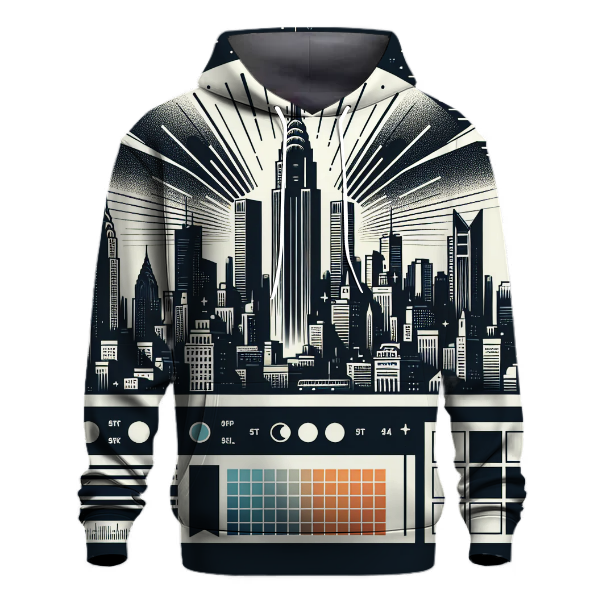 Chic Cityscape Silhouette Hoodie