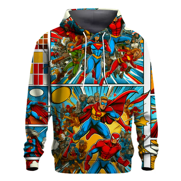 Retro Comic Book Fun Hoodie