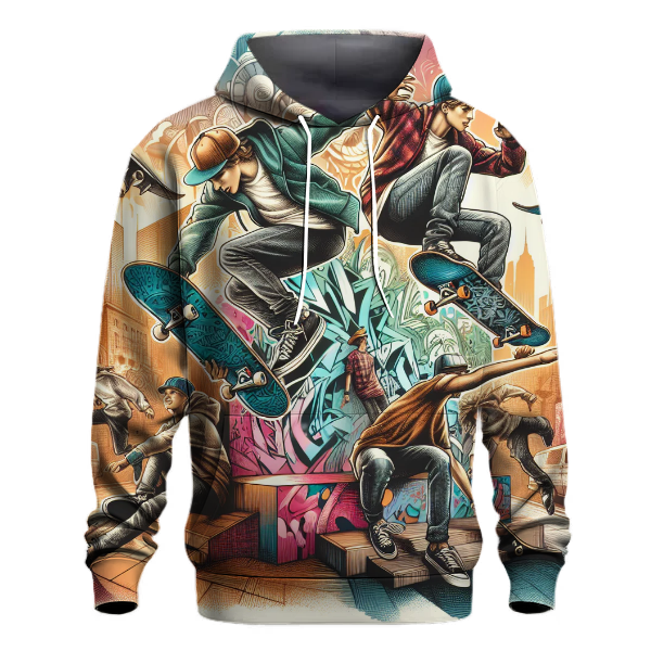 Skateboarder in Action Hoodie