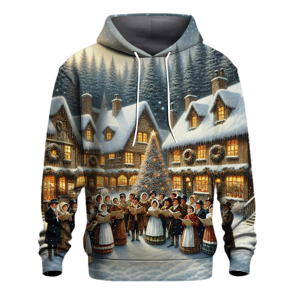 Christmas Caroling Village Hoodie