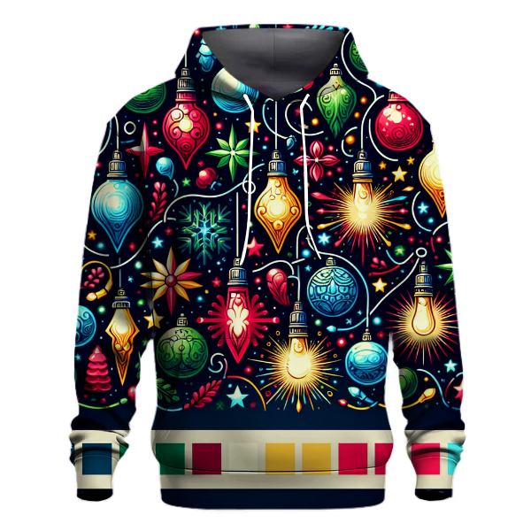 Merry Christmas Lights Display Hoodie