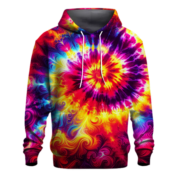 Electric Sunset Glow Hoodie