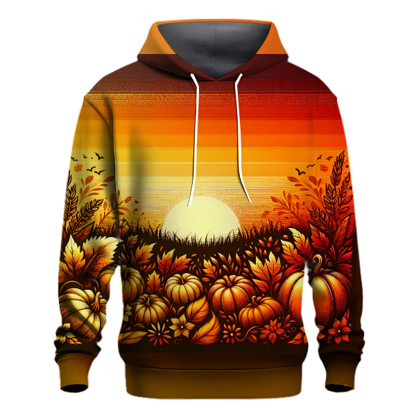 Golden Harvest Gradient Design Hoodie