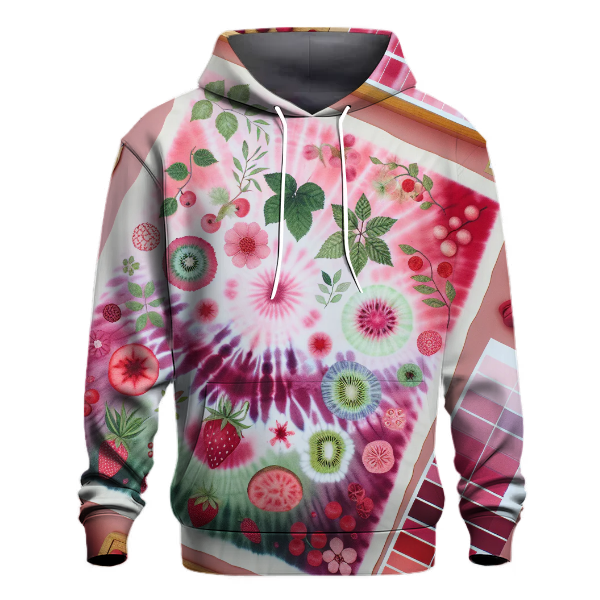 Berry Blush Tie-dye Design Hoodie