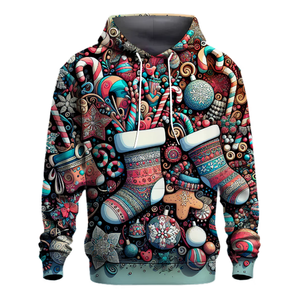 Funky Holiday Socks and Slippers Hoodie