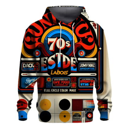 Retro Record Label Hoodie