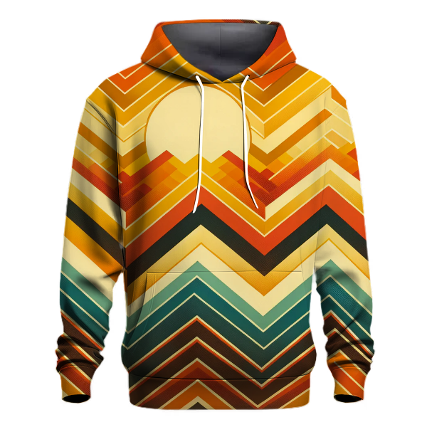 Sunset Vibe Chevron Hoodie