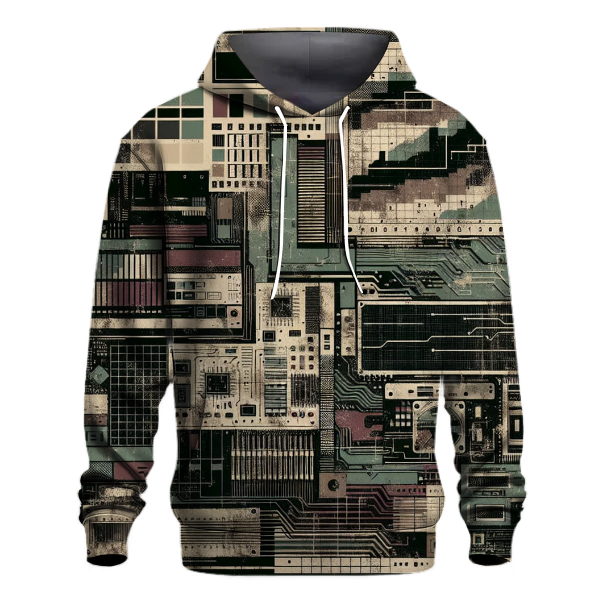 Retro Tech Grunge Hoodie