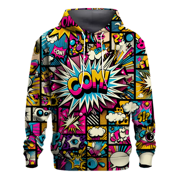 Retro Pop Art Splash Hoodie