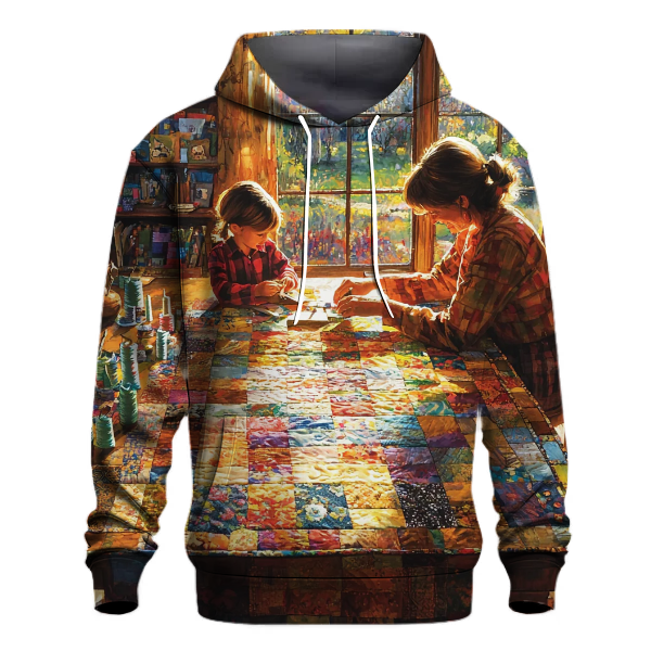 The Quilt of Memories A Mothers Stitched Love Hoodie