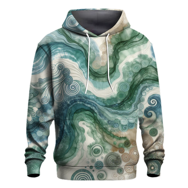 Mystic River Flow Tie-Dye Hoodie