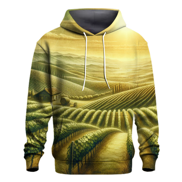 Rustic Vineyard Serenity Hoodie