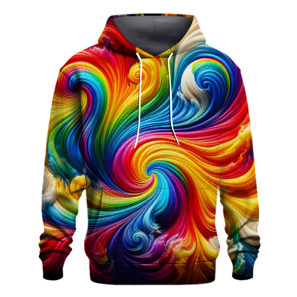 Joyful Rainbow Splash Hoodie