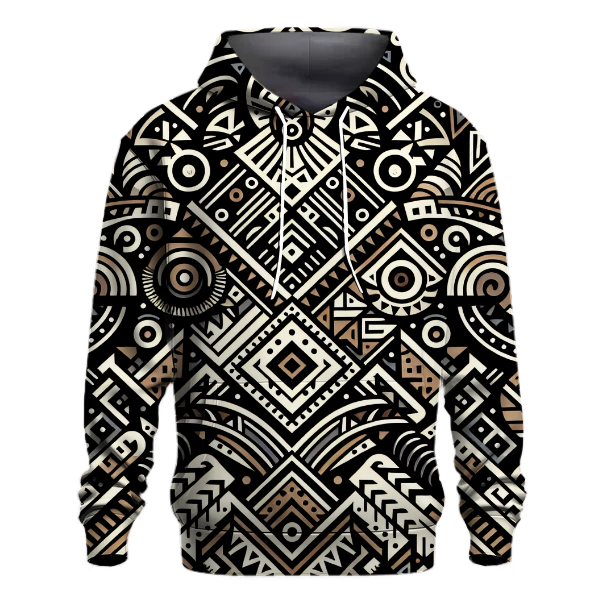 Dynamic Tribal Patterns Hoodie