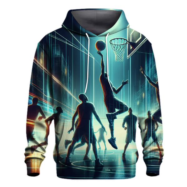 Futuristic Basketball Fusion Hoodie