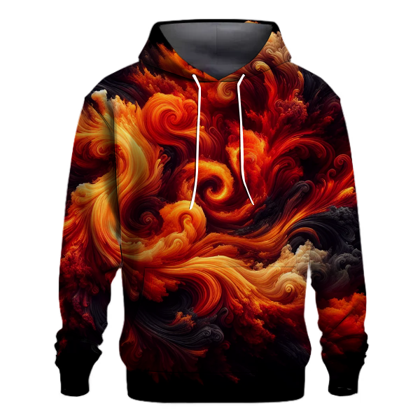 Crimson Flame Flicker Hoodie