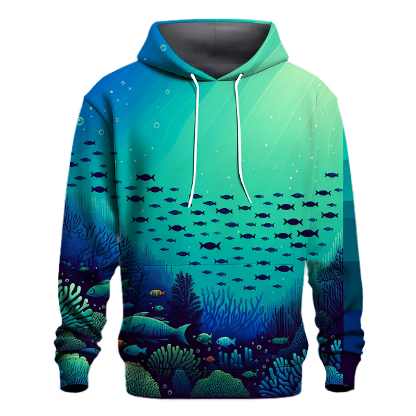 Ocean Depths Gradient Design Hoodie