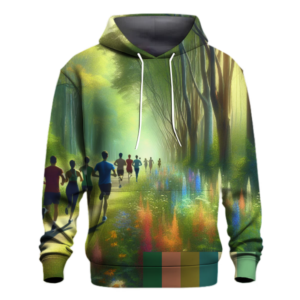 Running Trails Abstract Hoodie