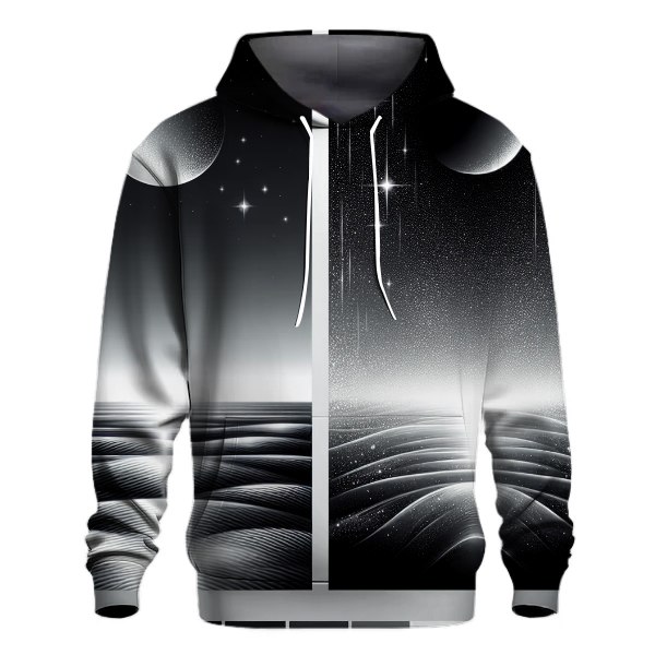 Sleek Silver Moonlight Hoodie