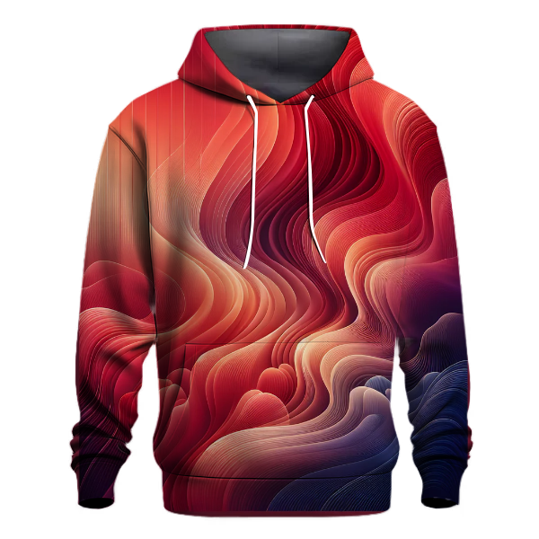 Crimson Sunset Horizon Hoodie