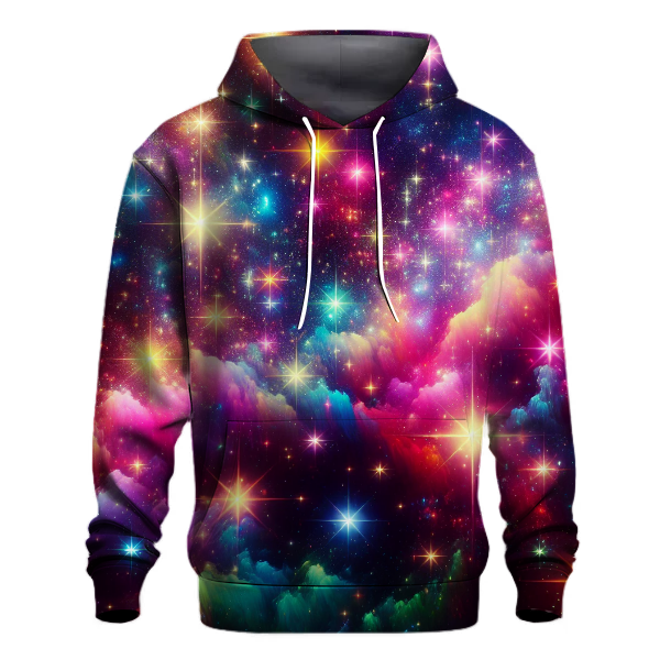 Retro Neon Stars Hoodie