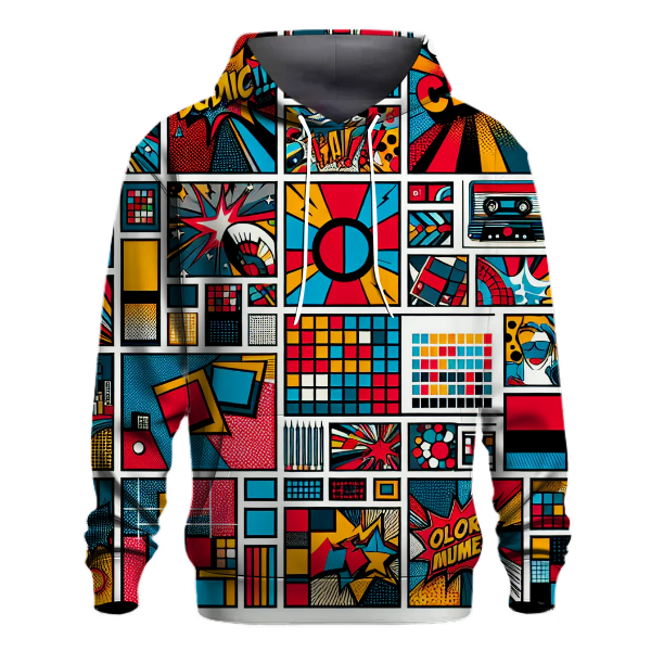 Retro Pop Art Patch Hoodie